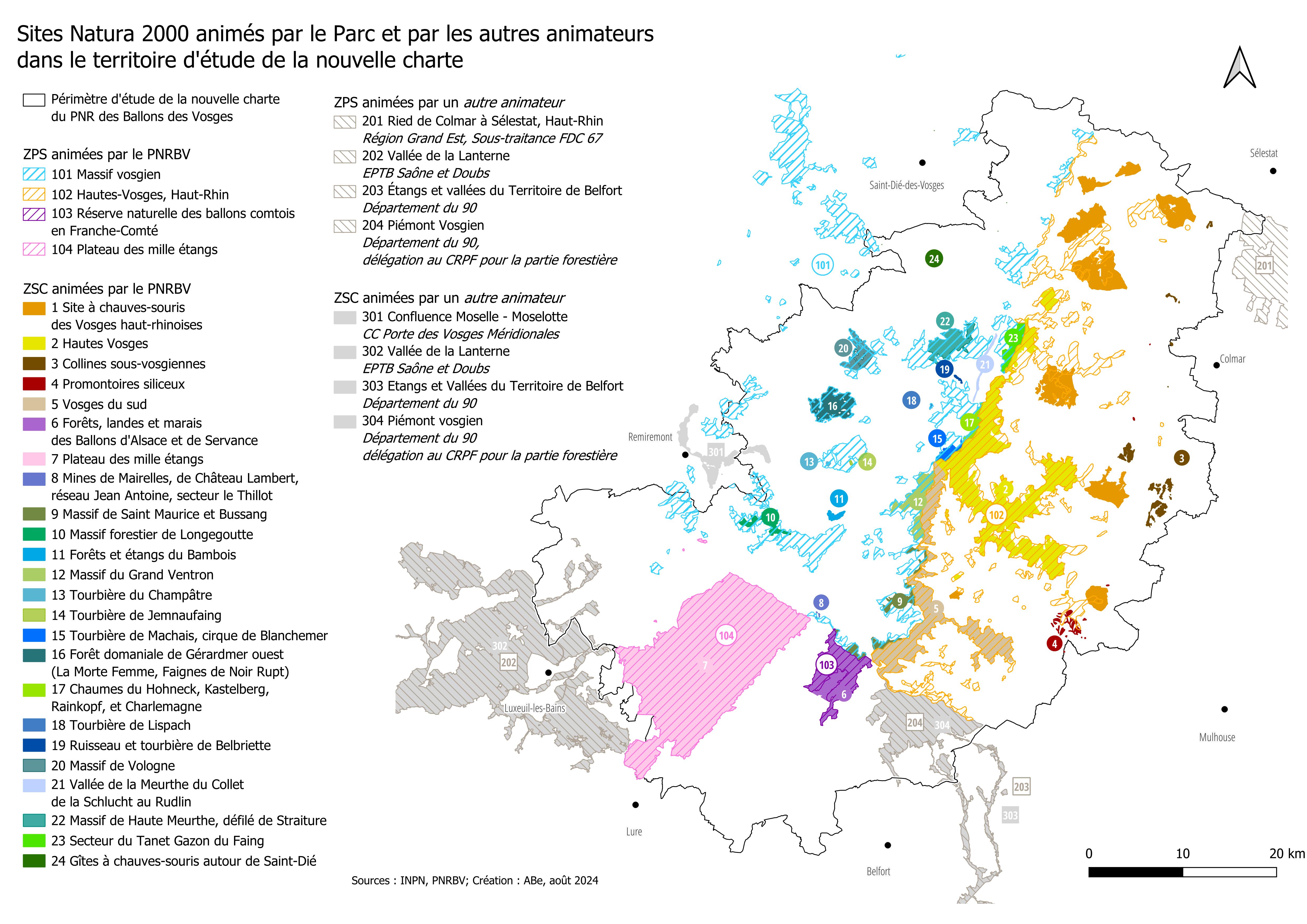 Carte du réseau Natura 2000